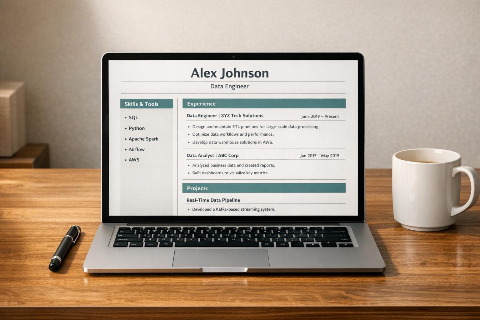 Data Engineering Resume Builder